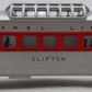 Lionel 2442 Vintage O Lionel Lines Clifton Red Stripe Illuminated Vista Dome Car VG