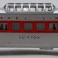 Lionel 2442 Vintage O Lionel Lines Clifton Red Stripe Illuminated Vista Dome Car VG