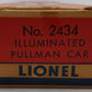 Lionel 2434 Vintage O Lionel Lines Illuminated Newark Passenger Car VG/Box