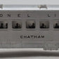 Lionel 2422 Vintage O Lionel Lines Chatham Lighted Pullman Car with Silver Roof VG