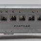 Lionel 2422 Vintage O Lionel Lines Chatham Lighted Pullman Car with Silver Roof VG