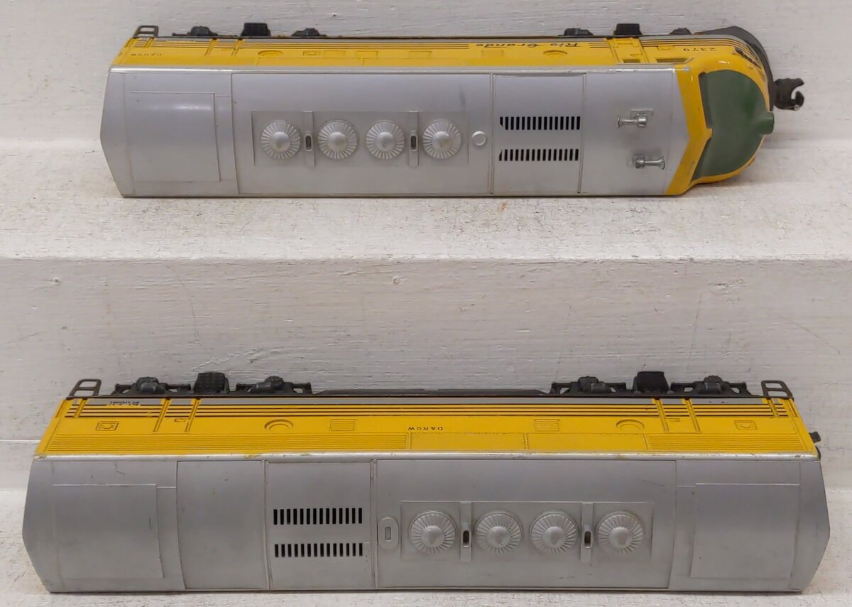 Lionel 2379 Vintage O Rio Grande F3 AB Diesel Locomotive Set VG