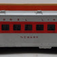 Lionel 2444 Vintage O Lionel Lines Newark Red Stripe Illuminated Pullman Car VG/Box