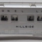 Lionel 2423 Vintage O Lionel Lines Hillside Lighted Observation Car w/Silvr Roof VG