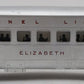 Lionel 2435 Vintage O Lionel Lines Illuminated Elizabeth Passenger Car VG/Box