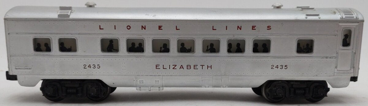Lionel 2435 Vintage O Lionel Lines Illuminated Elizabeth Passenger Car VG/Box