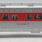Lionel 2446 Vintage O Lionel Lines Summit Solid Red Stripe Observation Car EX/Box