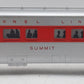 Lionel 2446 Vintage O Lionel Lines Summit Solid Red Stripe Observation Car EX/Box