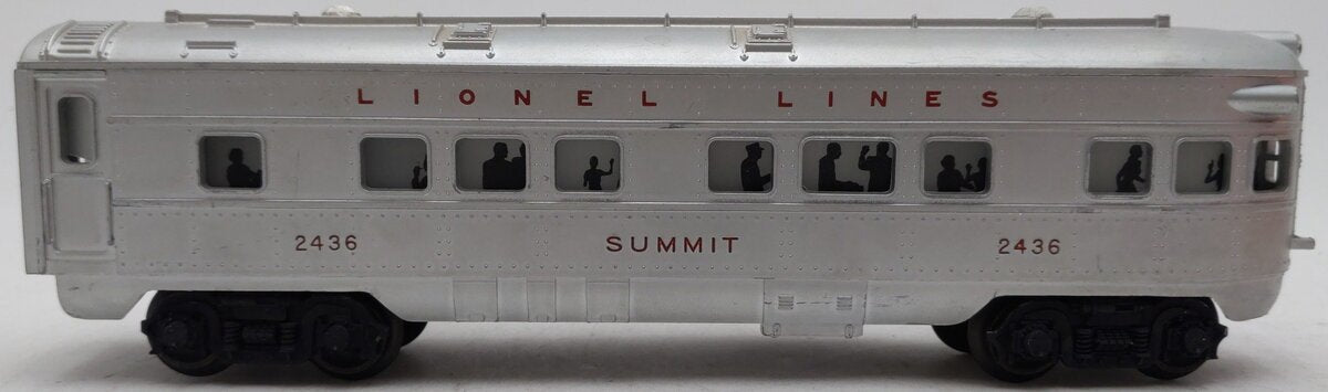 Lionel 2436 Vintage O Lionel Lines Illuminated Summit Observation Car VG/Box