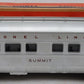 Lionel 2436 Vintage O Lionel Lines Illuminated Summit Observation Car VG/Box