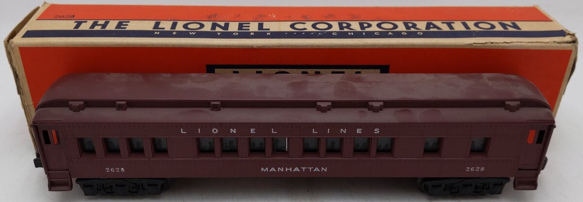 Lionel 2628 Vintage O Lionel Lines Madison Heavyweight "Manhattan" Pass Car VG/Box