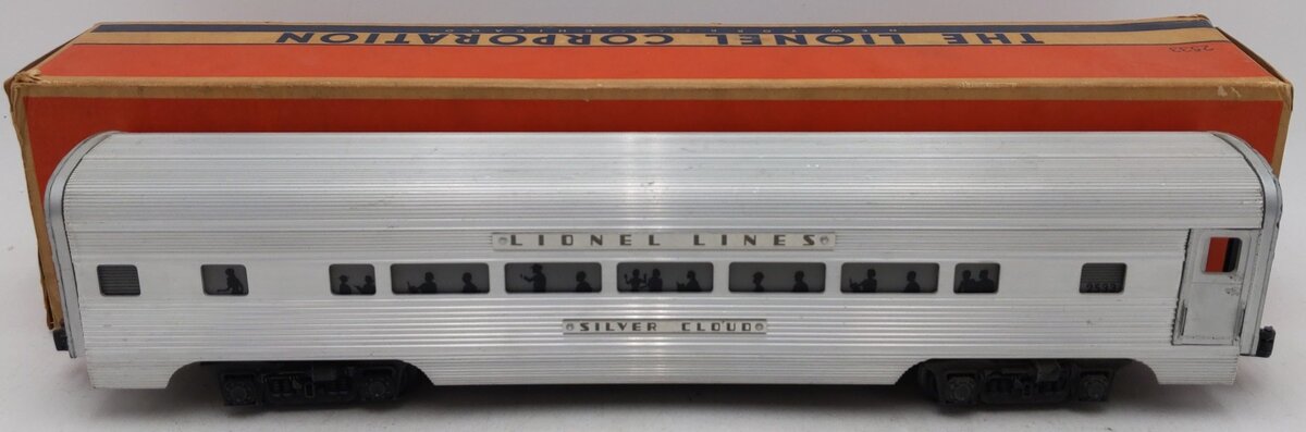 Lionel 2533 Vintage O Lionel Lines "Silver Cloud" Aluminum Pullman Car VG/Box