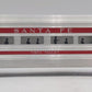 Lionel 2561 Vintage O Santa Fe Vista Valley Red Stripe Aluminum Observation Car EX/Box