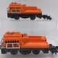 Lionel 3927 O Vintage Postwar Motorized Track Cleaner Car #3927 (Set of 2) VG