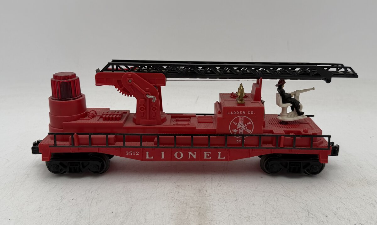 Lionel 3512 Vintage Fire Ladder Car with Ladder VG