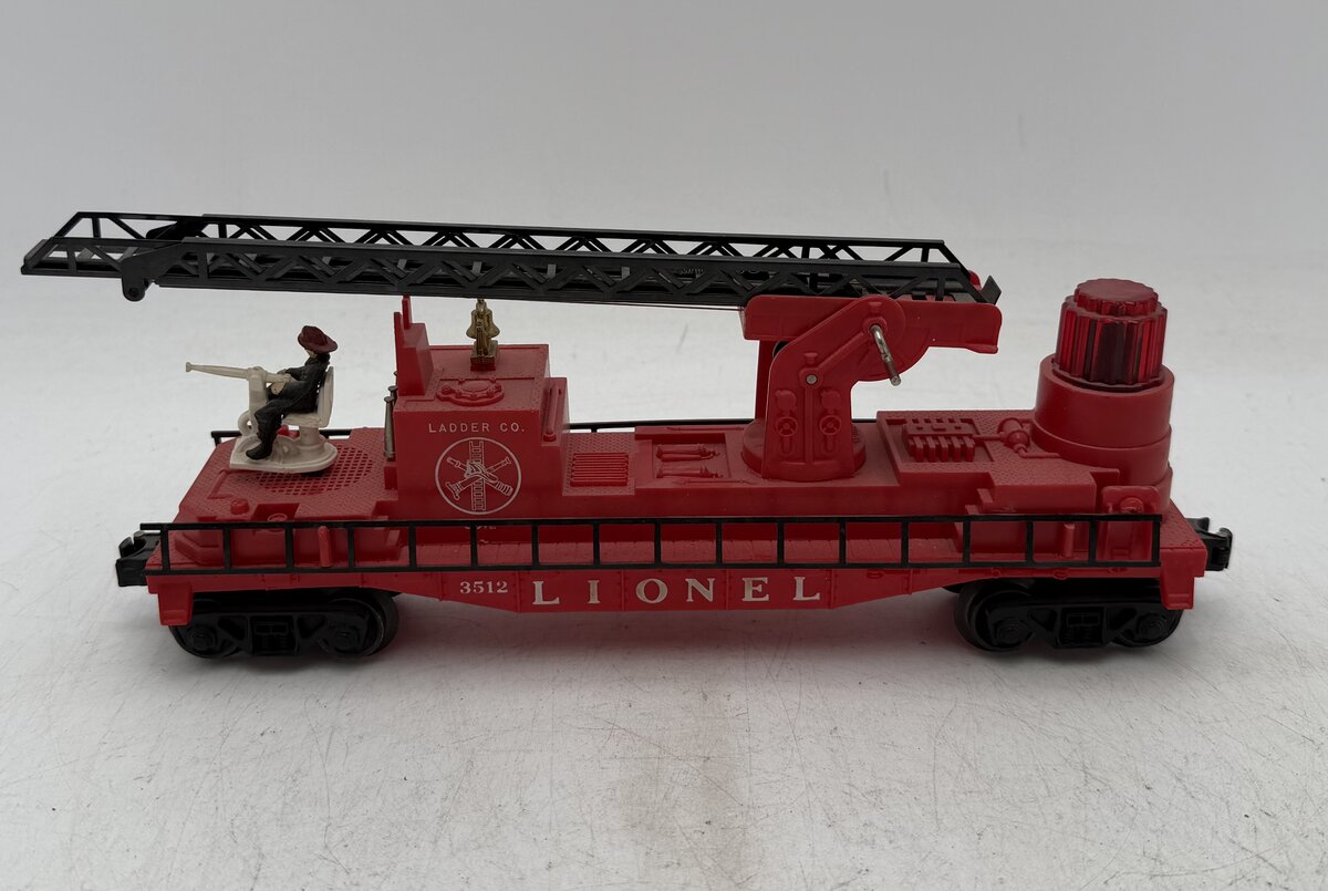 Lionel 3512 Vintage Fire Ladder Car with Ladder VG