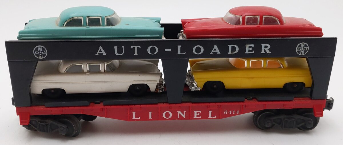 Lionel 6414 Vintage O Gauge Postwar Evans Autoloader with 4 Automobiles/Box