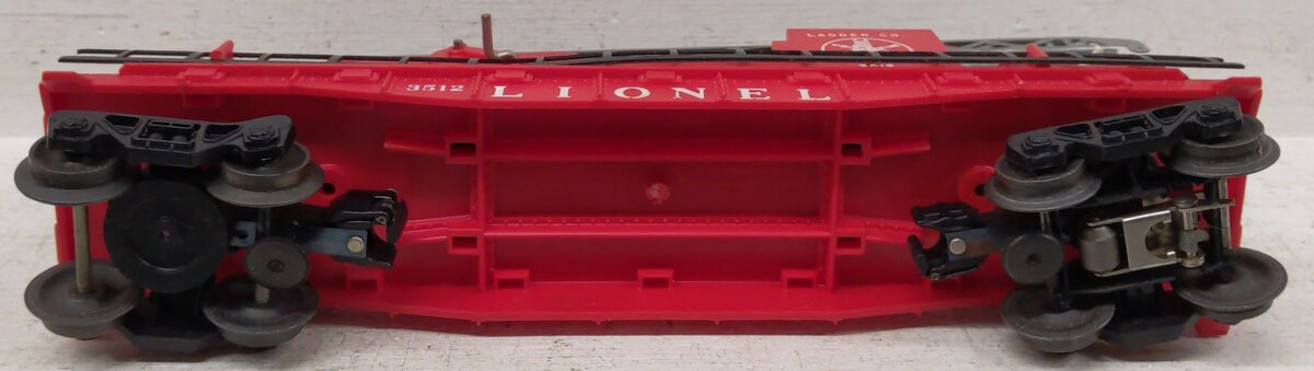 Lionel 3512 Vintage O Fireman & Ladder Car w/Silver Ladder - RARE VG/Box