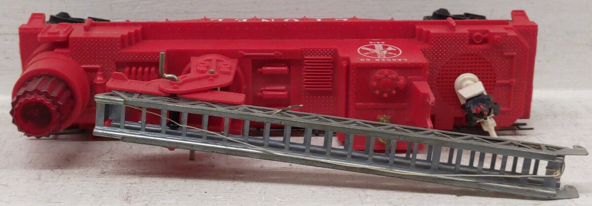 Lionel 3512 Vintage O Fireman & Ladder Car w/Silver Ladder - RARE VG/Box