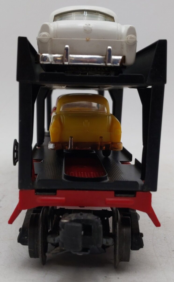 Lionel 6414 Vintage O Gauge Postwar Evans Autoloader with 4 Automobiles VG/Box