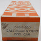 Lionel 6464-400 Vintage O Baltimore & Ohio Boxcar - 5-54 Built Date/Box