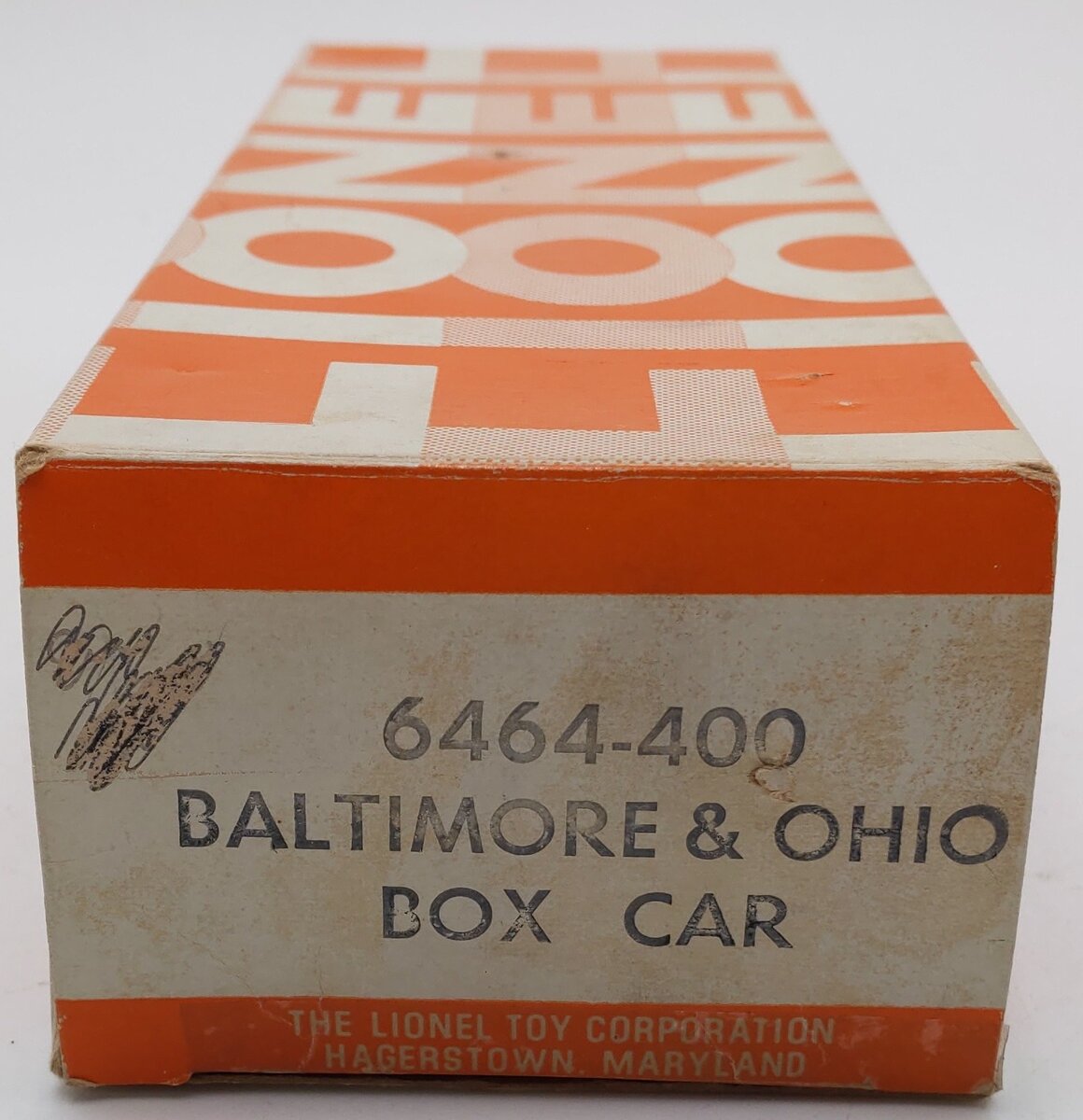 Lionel 6464-400 Vintage O Baltimore & Ohio Boxcar - 5-54 Built Date/Box