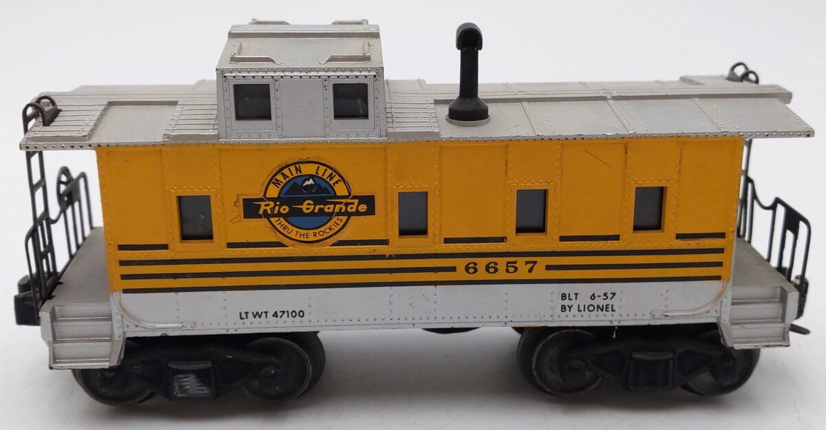 Lionel 6657 Vintage O Rio Grande Caboose VG/Box