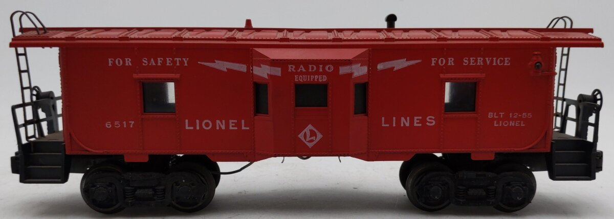 Lionel 6517 Vintage O Lionel Lines Illuminated Bay Window Caboose VG