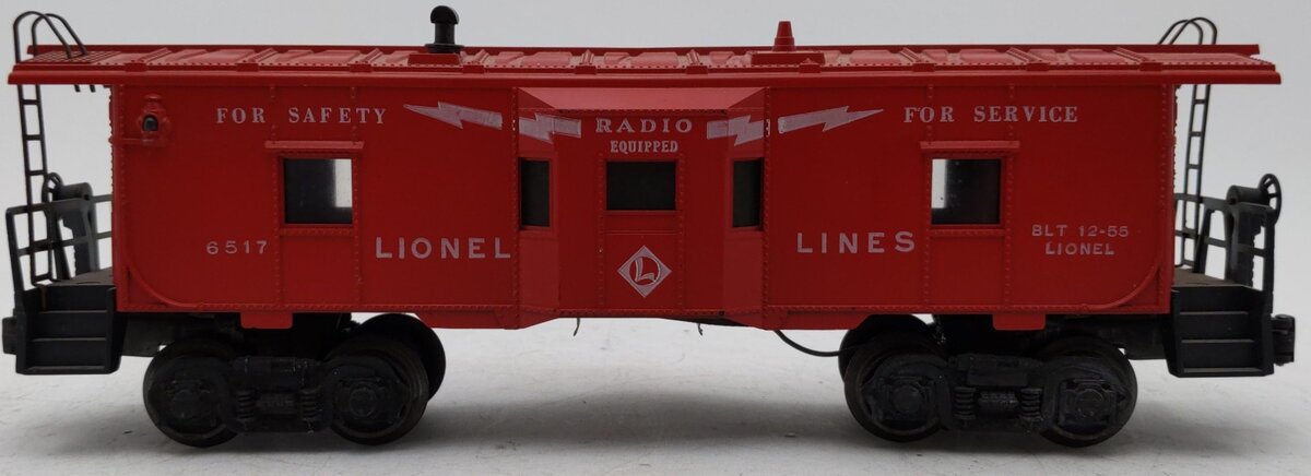 Lionel 6517 Vintage O Lionel Lines Illuminated Bay Window Caboose VG