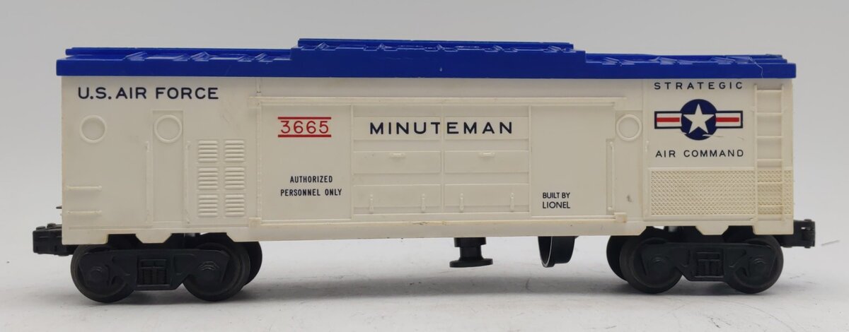 Lionel 3665 Vintage O Gauge US Air Force Minuteman Missile Launching Car VG