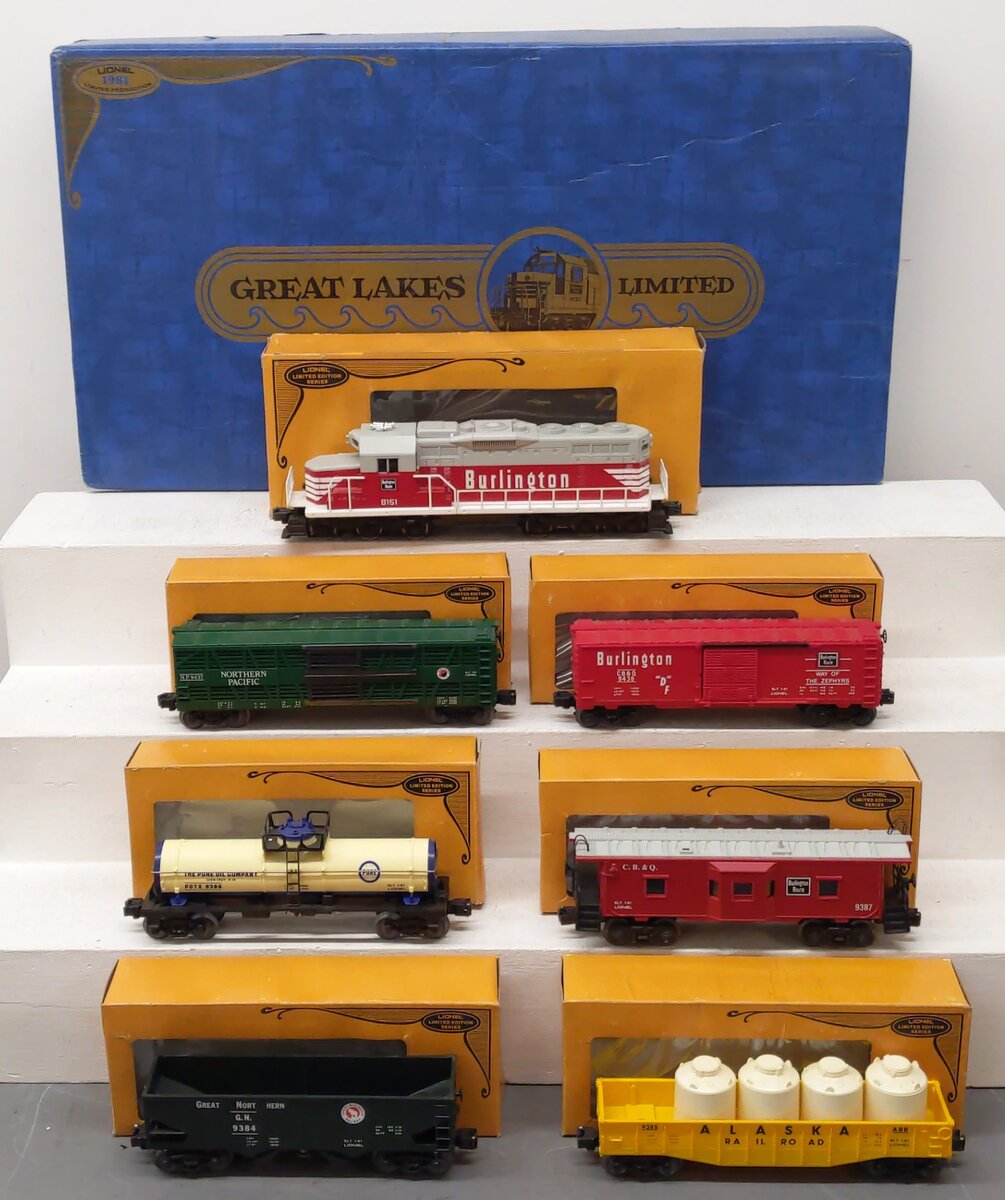 Lionel 6-1160 O Gauge Great Lakes Limited Diesel Locomotive & Freight Set EX/Box