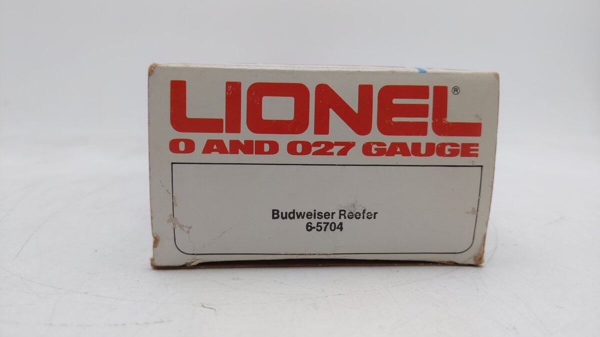 Lionel 6-5704 O Gauge Budweiser Woodside Reefer EX/Box