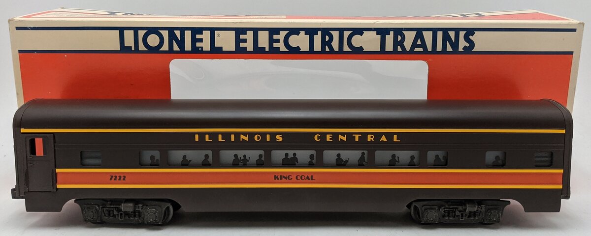 Lionel 6-7222 O Gauge Illinois Central "King Coal" Passenger Car LN/Box