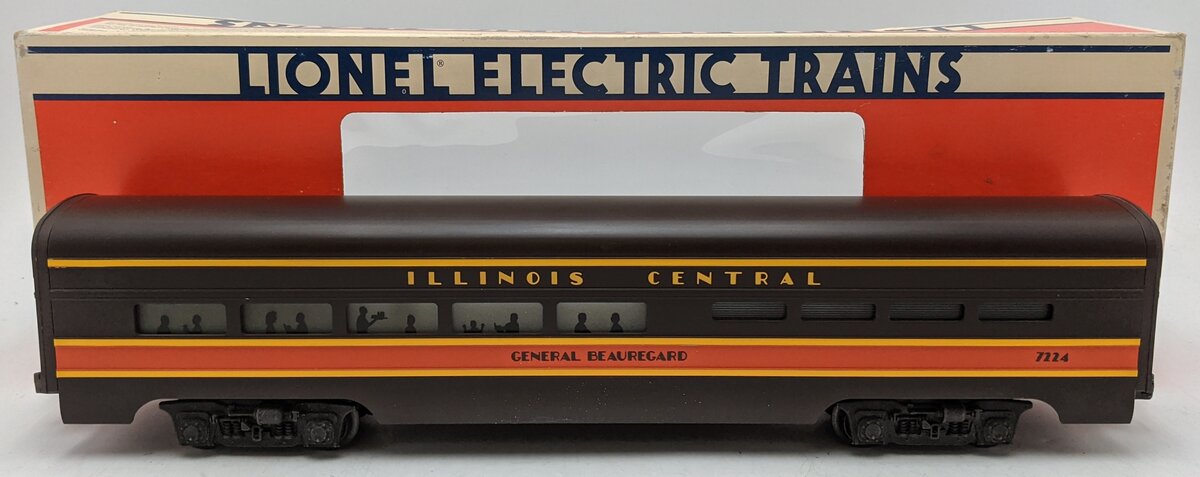 Lionel 6-7224 O Gauge Illinois Central "General Beauregard" Dining Car #7224 LN/Box