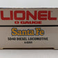 Lionel 6-8265 O Gauge Santa Fe SD-40 Diesel Locomotive EX/Box