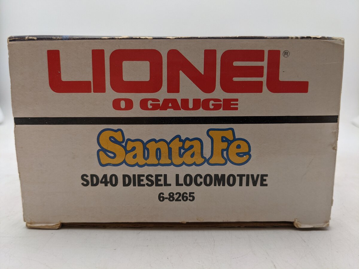 Lionel 6-8265 O Gauge Santa Fe SD-40 Diesel Locomotive EX/Box