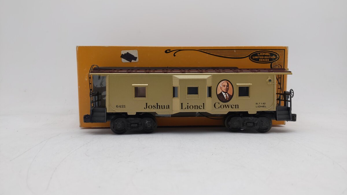Lionel 6-6421 O Gauge Joshua L. Cowen Bay Window Illuminated Caboose EX/Box