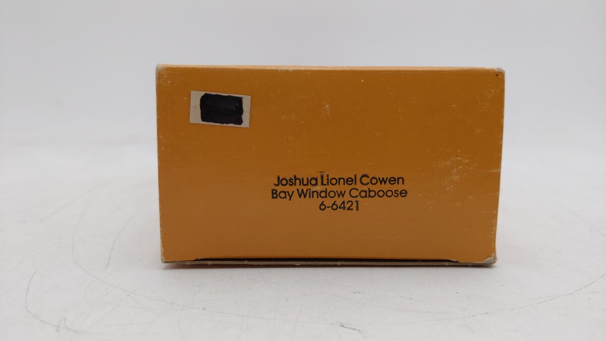 Lionel 6-6421 O Gauge Joshua L. Cowen Bay Window Illuminated Caboose EX/Box
