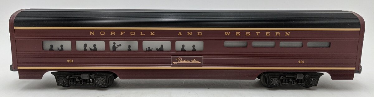 Lionel 6-7203 O Gauge Norfolk & Western Powhatan Arrow Aluminum Dining Car #491 LN/Box
