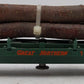 Lionel 6-16675 Great Northern Operating Log Dump Car EX
