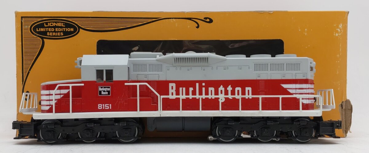 Lionel 6-8151 Burlington SD-28 Diesel Locomotive #8151 VG/Box