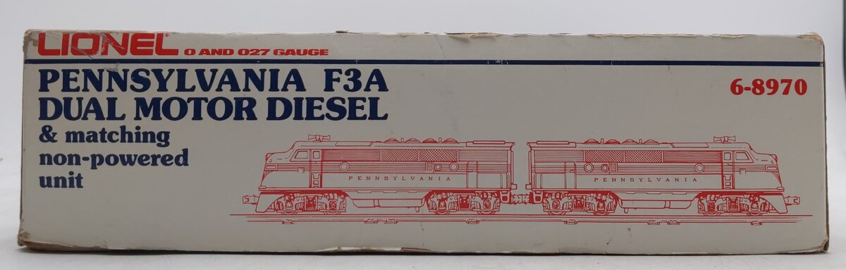 Lionel 6-8970 Pennsylvania F3 Tuscan Diesel Locomotive EX/Box