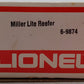Lionel 6-9874 O Gauge Miller Lite Beer Billboard Reefer Car EX/Box