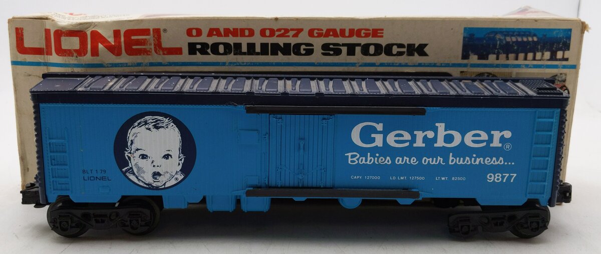 Lionel 6-9877 O Gauge Gerber Baby Food Billboard Reefer Car EX/Box