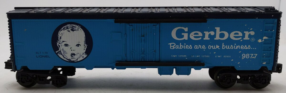 Lionel 6-9877 O Gauge Gerber Baby Food Billboard Reefer Car EX/Box