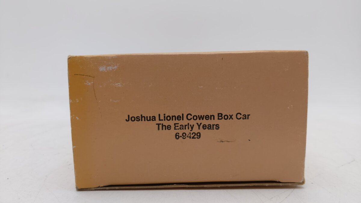 Lionel 6-9429 O Gauge Joshua Lionel Cowen Early Years Boxcar EX/Box