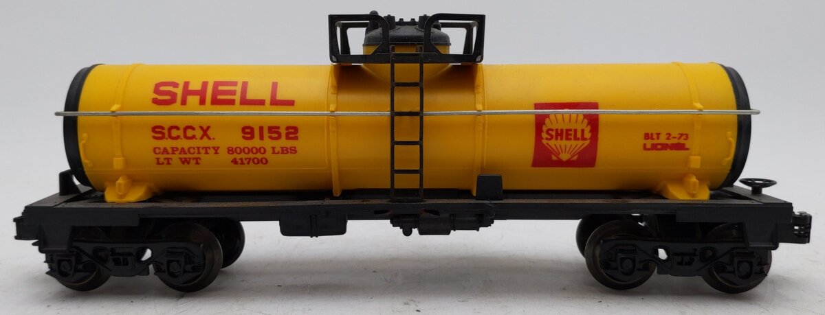 Lionel 6-9152 O Gauge Shell Single Dome Tank Car #9152 EX