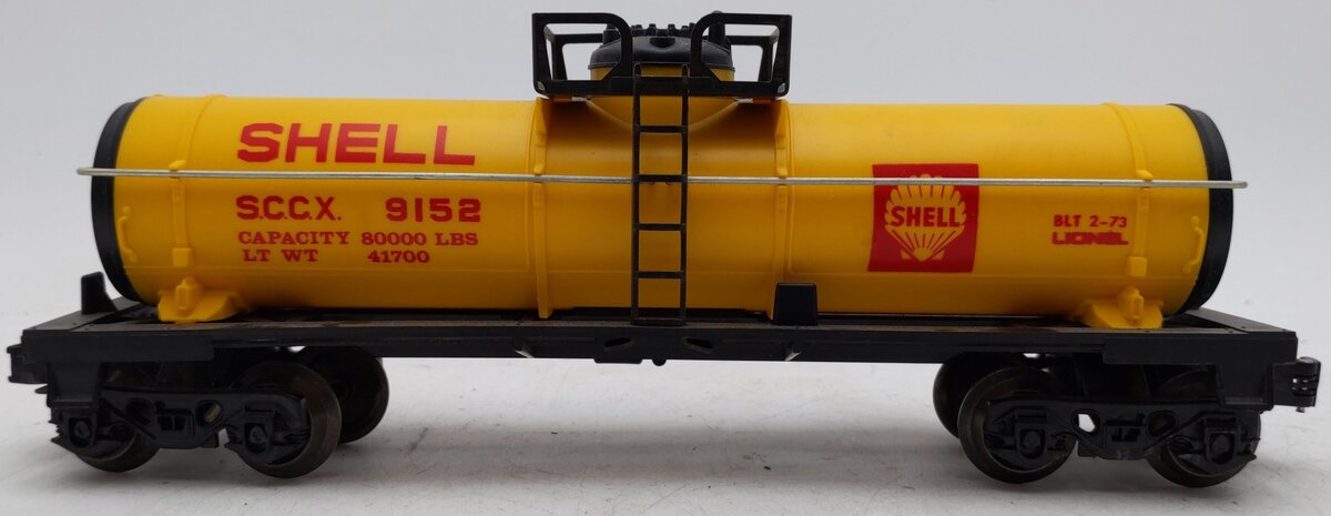 Lionel 6-9152 O Gauge Shell Single Dome Tank Car #9152 EX