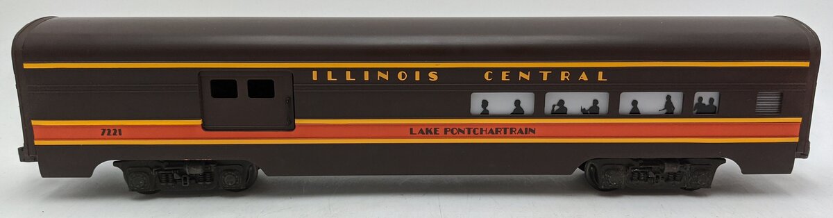 Lionel 6-7221 O Gauge Illinois Central Lake Ponchartrain Combine Passenger Car LN/Box