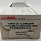 Lionel 6-9566 O Gauge Norfolk & Western Aluminum Observation Car #581 LN/Box